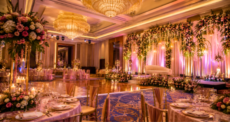 Reception Decor Inside a Puri Resort: Making the Ballroom Work